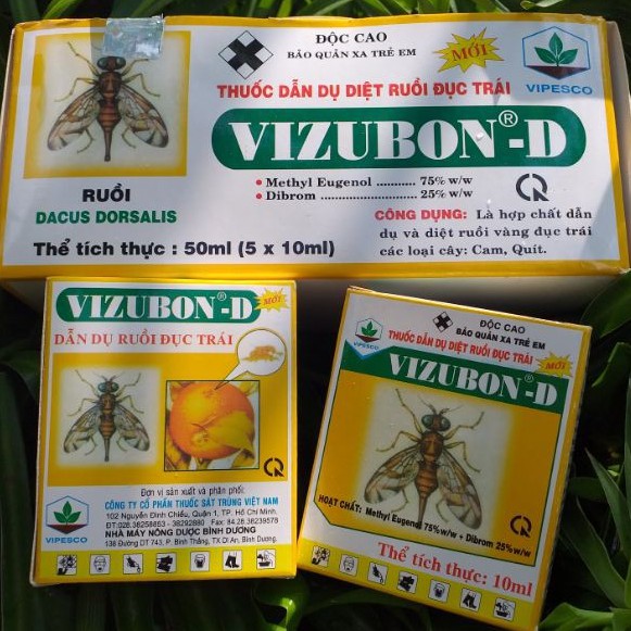 Thuốc Dẫn Dụ Diệt Ruồi Đục Trái VIZUBON - D