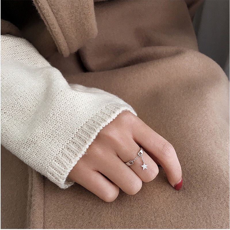 [Freesize] Nhẫn Nữ Bạc 925 Cao Cấp Thiết Kế ERASHOP 074901 - Dây Trăng Đá Độc Đáo, Nữ Tính, Siêu Rẻ Đẹp