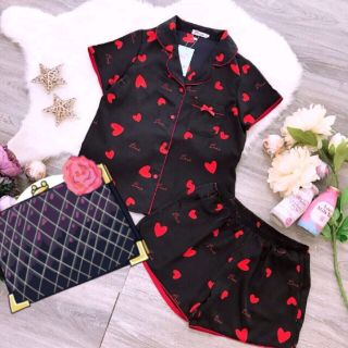 Bộ Pijama lụa satin  cộc, dài, có được chọn màu