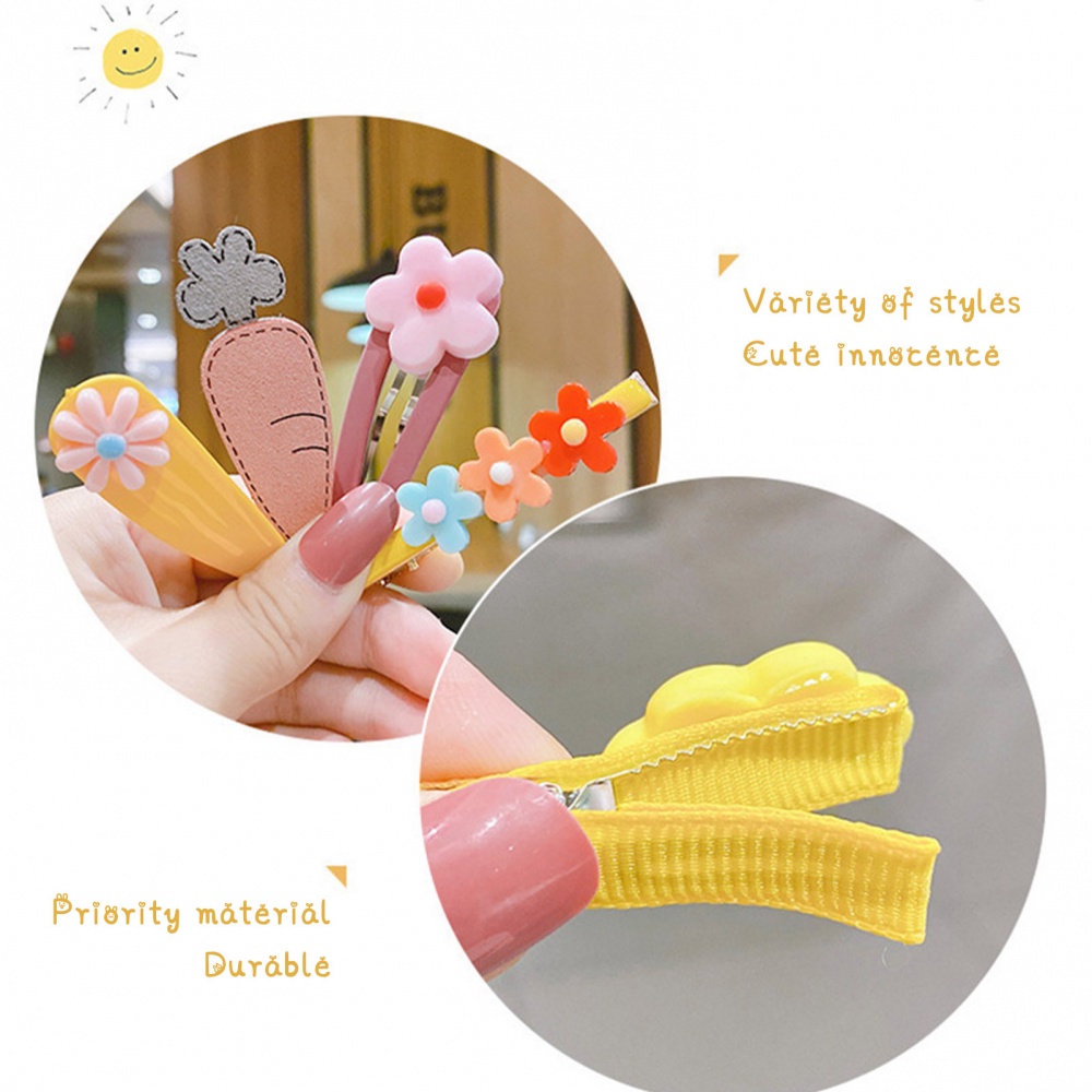 Bộ 14 kẹp tóc nhiều kiểu dáng tùy chọn dễ thương dành cho bé gái