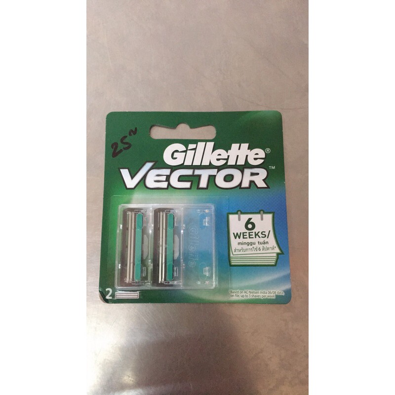 LƯỠI KÉP GILLETTE VECTOR VỈ 2 CHIẾC