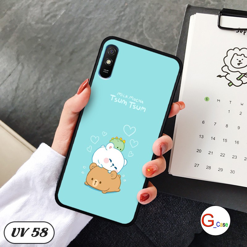 Ốp điện thoại Xiaomi Redmi 9A - lưng nhám viền dẻo
