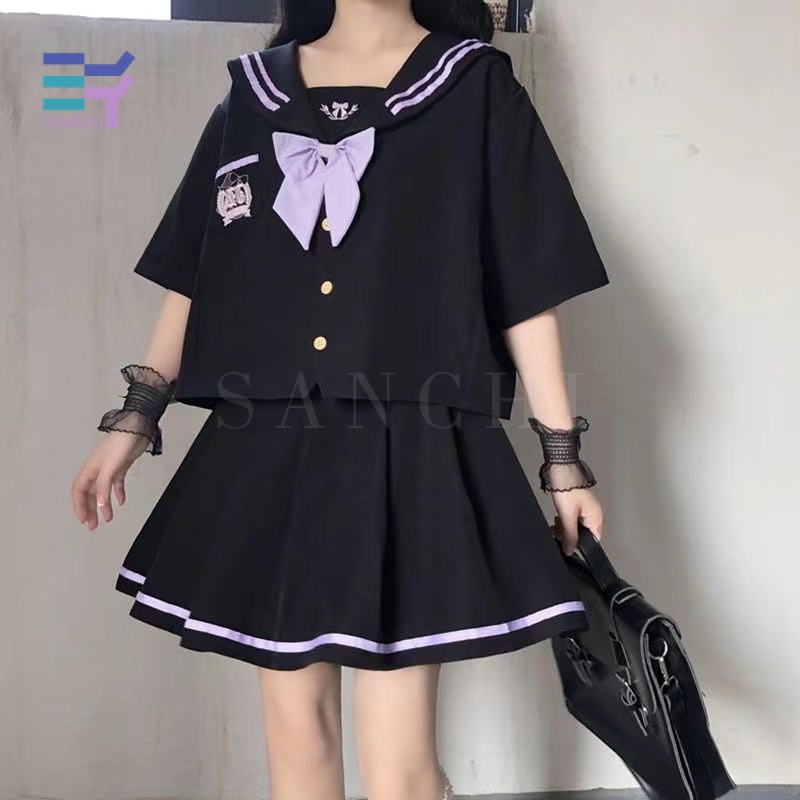 Sanchi Bộ Đồng Phục Học Sinh Nhật Bản Nhiều Kiểu Dáng Phong Cách Preppy Cơ Bản Cho Nữ Sinh