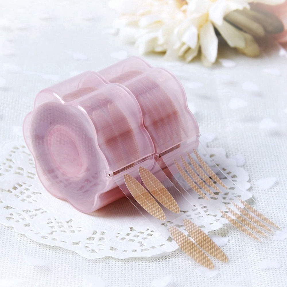 Bộ 120/600 Miếng Dán Kích Mí Trong Suốt Kèm Nhíp Cho Người Mới Bắt Đầu Miếng dán mí vân lưới hộp 600 cái