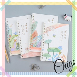 💙Sổ lò xo A5 [FREESHIP] bìa cứng hình chú mèo chóng lóa măt Chigo SLX79