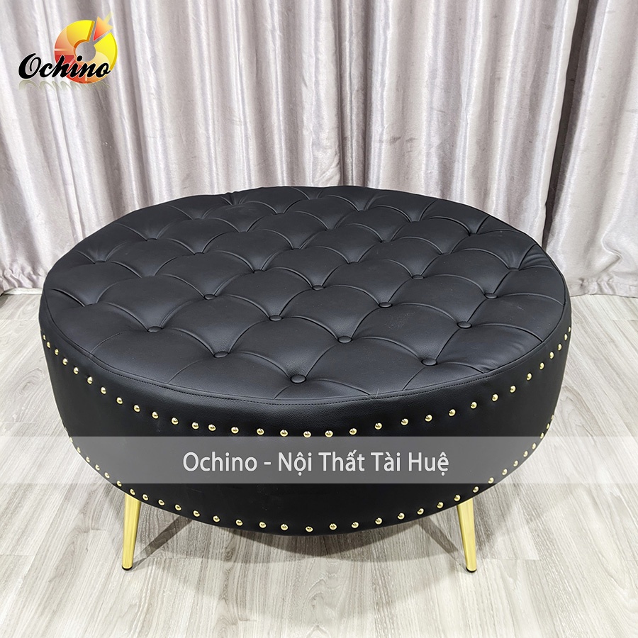 Đôn Tròn Trang Trí Và Chụp Hình Chân Vàng Sang Chảnh Phong Cách Hiện Đại Đk 1M Cao 45 ( Có Sẵn) ￼