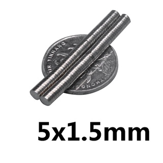 Nam châm trắng đất hiếm 5x1.5mm, loại nam châm trắng vĩnh cửu lực hút siêu mạnh