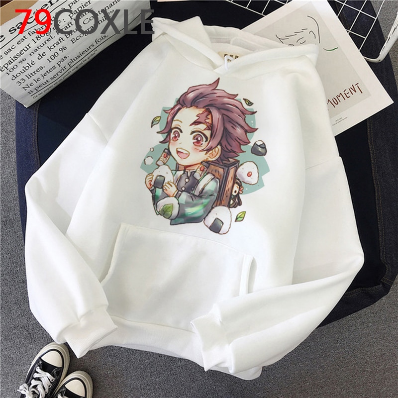 Áo hoodie họa tiết hoạt hình Demon Slayer cho nam