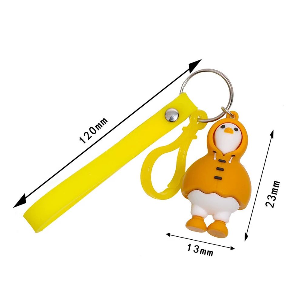 Móc khóa hình vịt con màu vàng dễ thương