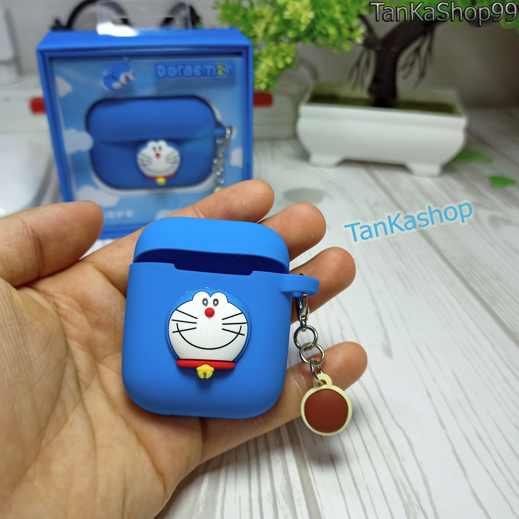 Hộp Đựng Bảo Vệ Tai Nghe Bluetooth Airpods 2 , Airpods Pro in Hình Doraemon Đáng Yêu