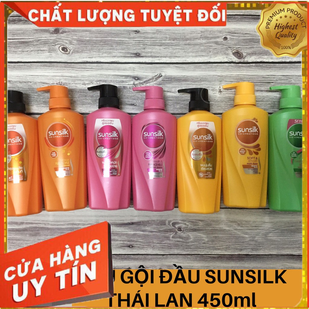 Dầu gội, xả sunsilk Thái Lan  HÀNG CHÍNH HÃNG dug tích 450ml và 425ml