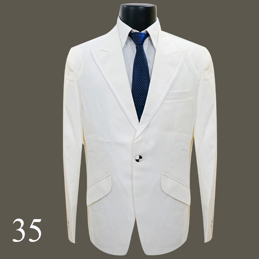 Vest chú rể 1 nút, ve ngóc - Vest kem - Vest đẹp - Vest nam may sẵn - Blazer nam - Hải Trinh Veston - Vải số 28