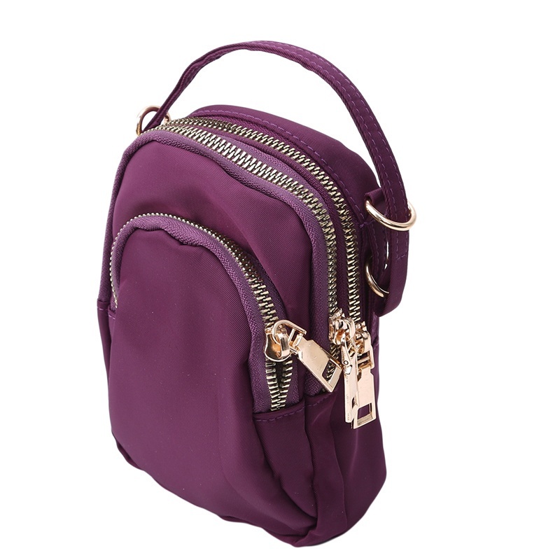 Túi đeo chéo đựng điện thoại/tiền xu/đồ dùng mini bằng vải Oxford thời trang cho nữ