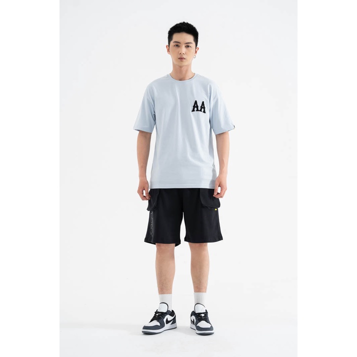 Áo Thun BOO Unisex Dáng Oversized Vải Cotton Cao Cấp Thêu Xù Logo AA BOOLAAB