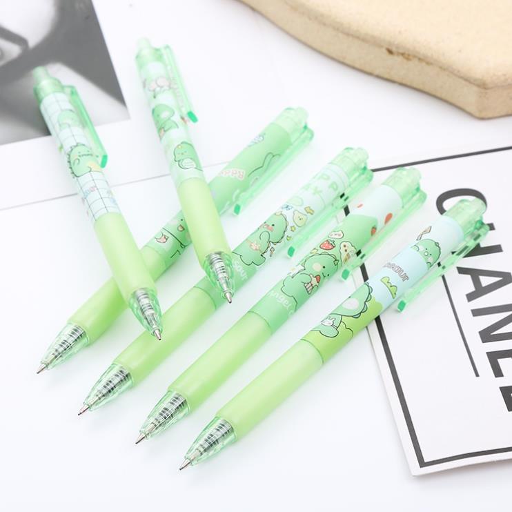 Bút Gel Bấm Khủng Long Mực Đen 0,5mm Ngộ Nghĩnh H151