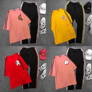 UNISEX - SET QUẦN ÁO IN HÌNH NHÓM BTS - SET QUẦN ÁO IN HÌNH BT21