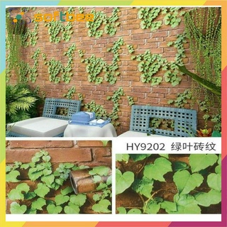 Giấy dán tường gạch dây leo có keo sẵn (giấy dán tường Đà Nẵng)