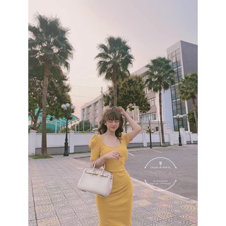 Đầm Body Cổ Vuông Hót Trend
