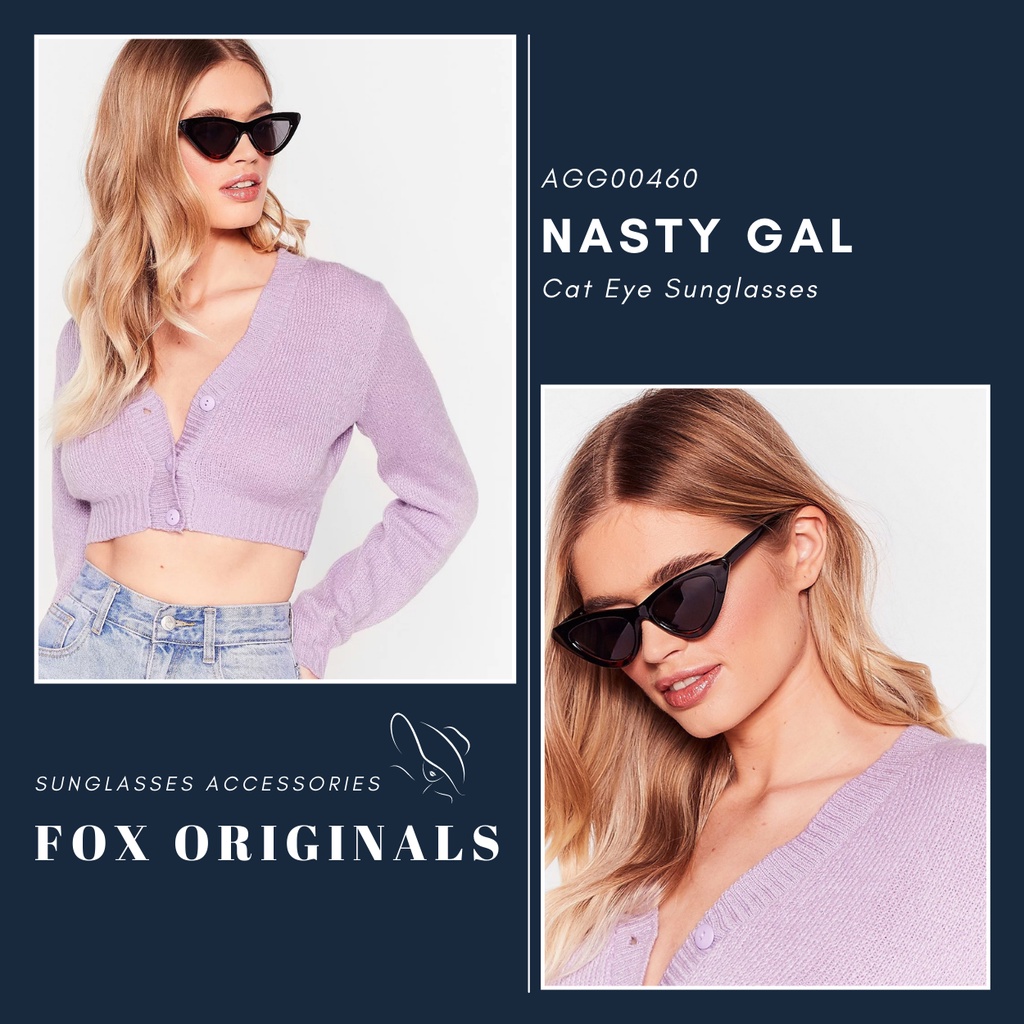 Kính mắt mèo nữ thời trang NASTY GAL NG460 chính hãng chống tia UV