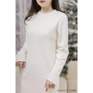 Đầm len suông 3 màu form basic thu đông V2483