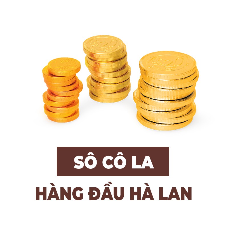 Hộp kẹo sô cô la đồng xu Steenland 180g Hà Lan quà tết cao cấp 2022