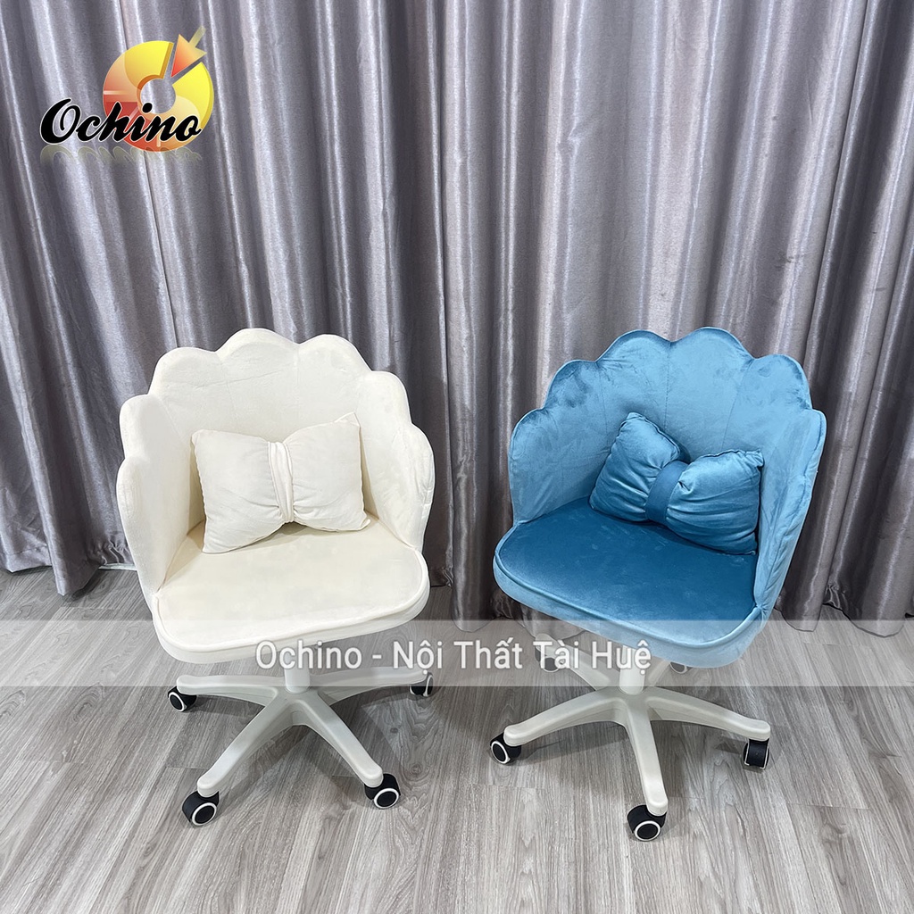Ghế Xinh Để Bàn Trang Điểm, Ghế Spa Siêu Sang Chảnh Mẫu Vương Miện Cao Cấp Bánh Xe Xoay 360 độ ( Hình thật shop chụp)