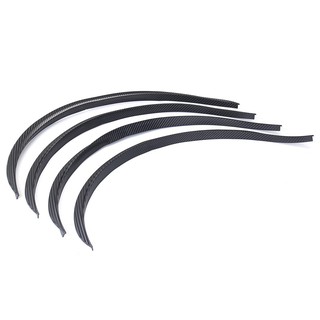 Set 4 dây bọc viền ốp bánh xe ô tô bằng sợi cacbon kích thước 28.7 inch