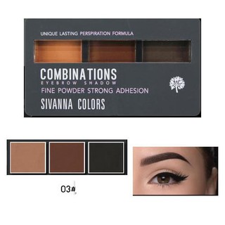 Bột kẻ mày Sivanna Colors Combinations Eyebrow 8g