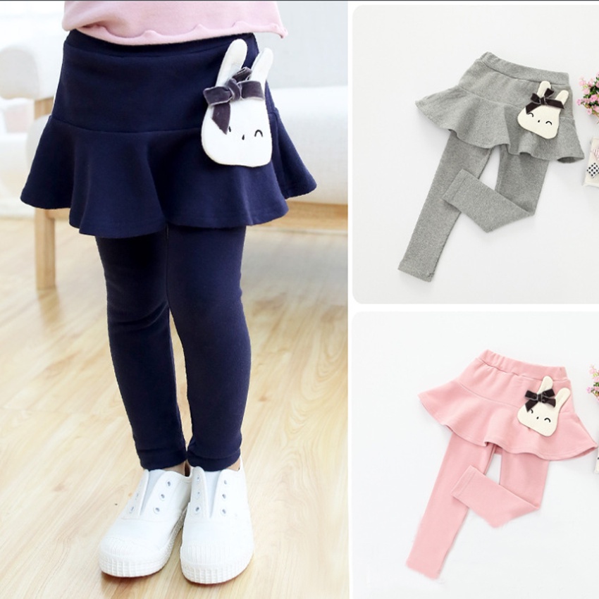 Váy liền Quần Thu Đông Trẻ Em Mã K26-A, Quần Legging Dài Kết Hợp Chân Váy Xòe Chất Cotton Co Giãn Mềm Mịn Xinh Xắn