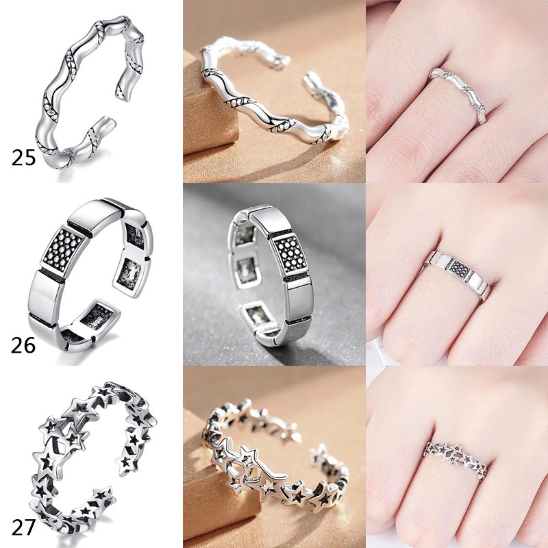 Nhẫn bạc 925 Thái Lan 50 thiết kế kiểu dáng sang trọng S1