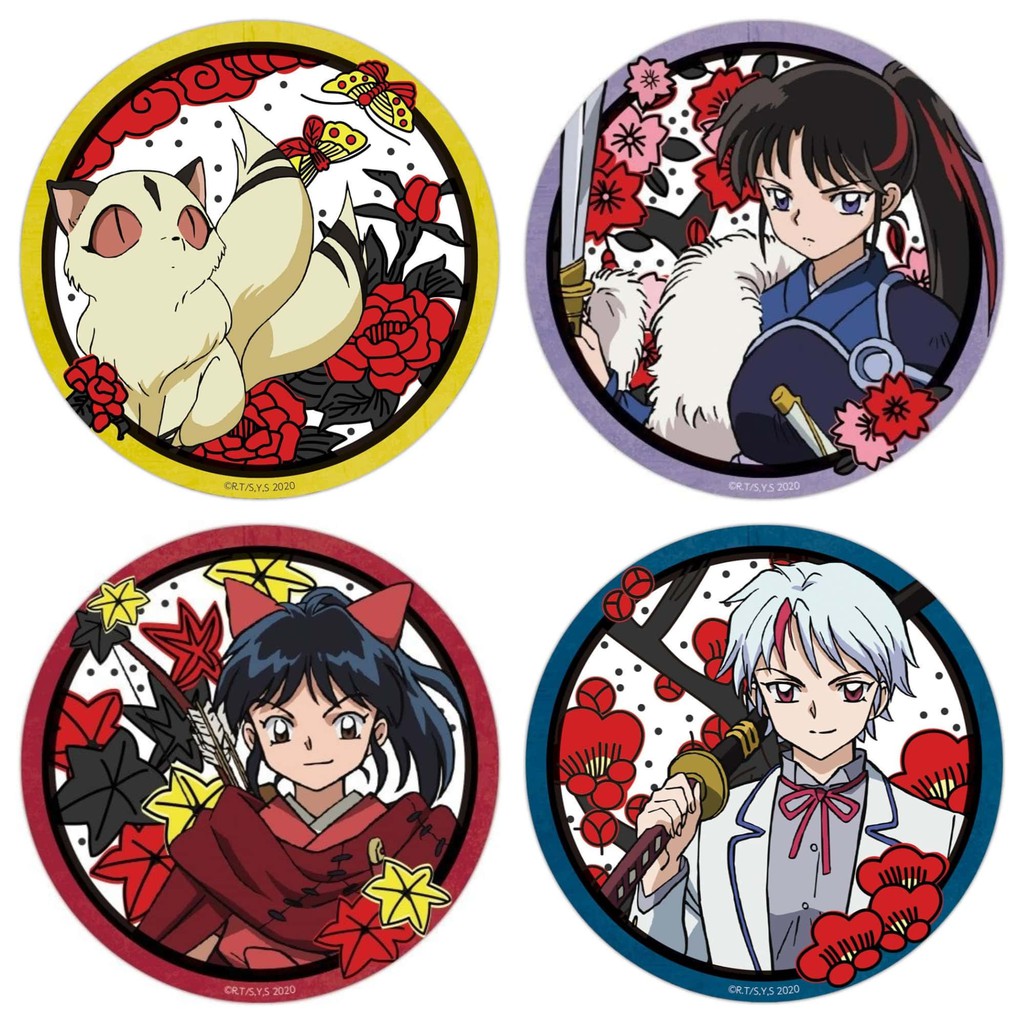 Huy hiệu cài áo in hình INUYASHA THE FINAL ACT phụ kiện cài áo anime chibi xinh xắn