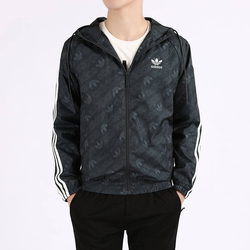 Áo Khoác Thể Thao Adidas 100% Có Mũ Trùm Cá Tính Dành Cho Nam