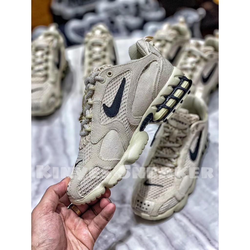 Giày NK Air Zoom Spiridon Cage 2 Stussy Fossil