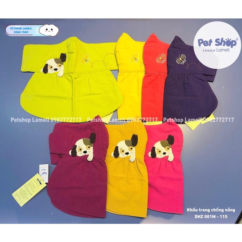 Khẩu trang PETSHOP chống nắng choàng cổ cotton thoáng mát DHZ 001M