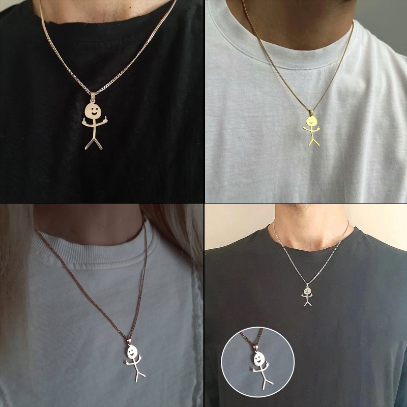 Vòng Cổ Choker Bằng Thép Không Gỉ Mặt Nhân Vật Trong Biệt Thự Graffiti Vui Nhộn