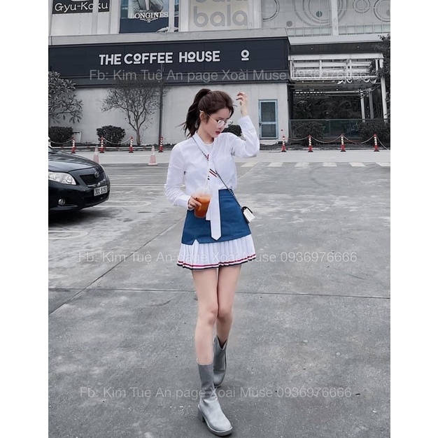 Set bộ sơ mi chân váy Thome