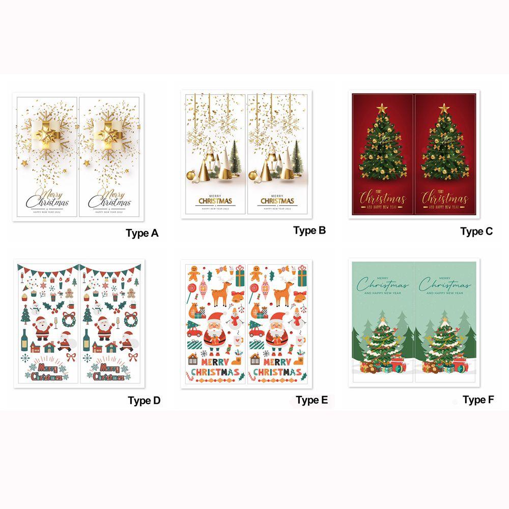 YOLA Set 50 Miếng Dán Chúc Mừng Giáng Sinh 5CM * 10CM