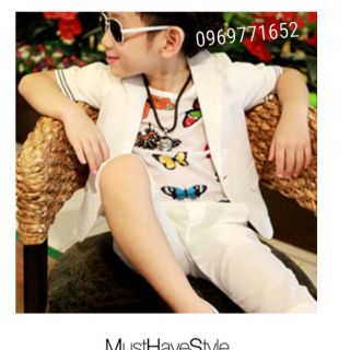 Bộ vest hè thu bé trai