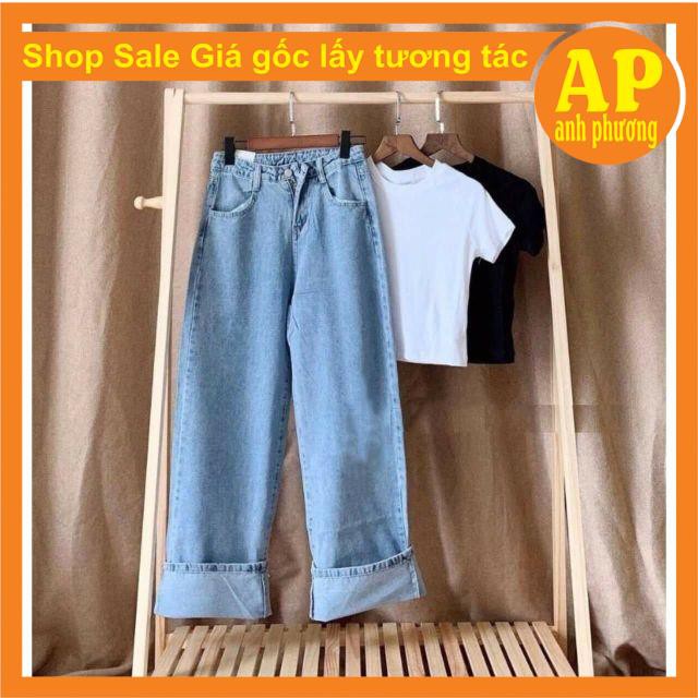 Sét quần bò + áo body gồm áo phông body chất thun tăm mix quần bò đủ size s m l phong cách hàn quốc unisex gồm áo phông