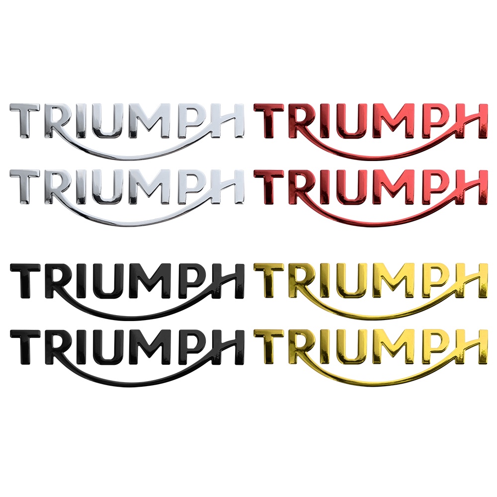 Đề Can Chữ TRIUMPH 3D Phản Quang Mềm Mại Dán Trang Trí Bình Xăng Xe Mô Tô DAYTONA 600 / 650 / 765 / 675