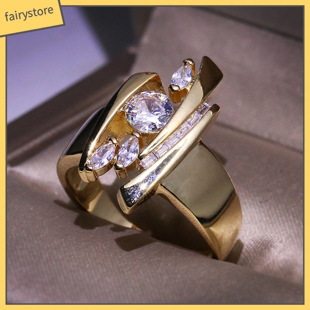 Nhẫn Hợp Kim Đính Đá Lấp Lánh Cho Nữ