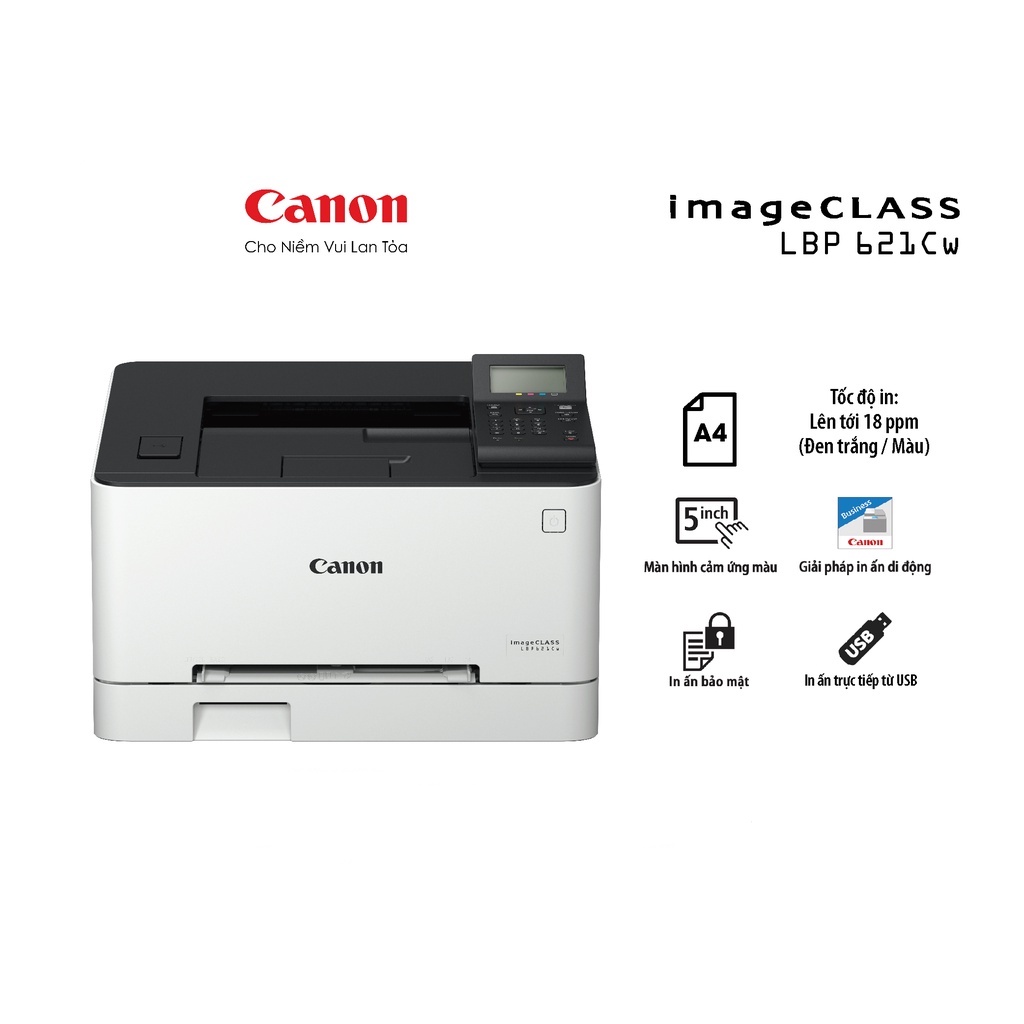 Máy in Laser Màu Canon LBP 621CW BH 12 Tháng Chính hãng