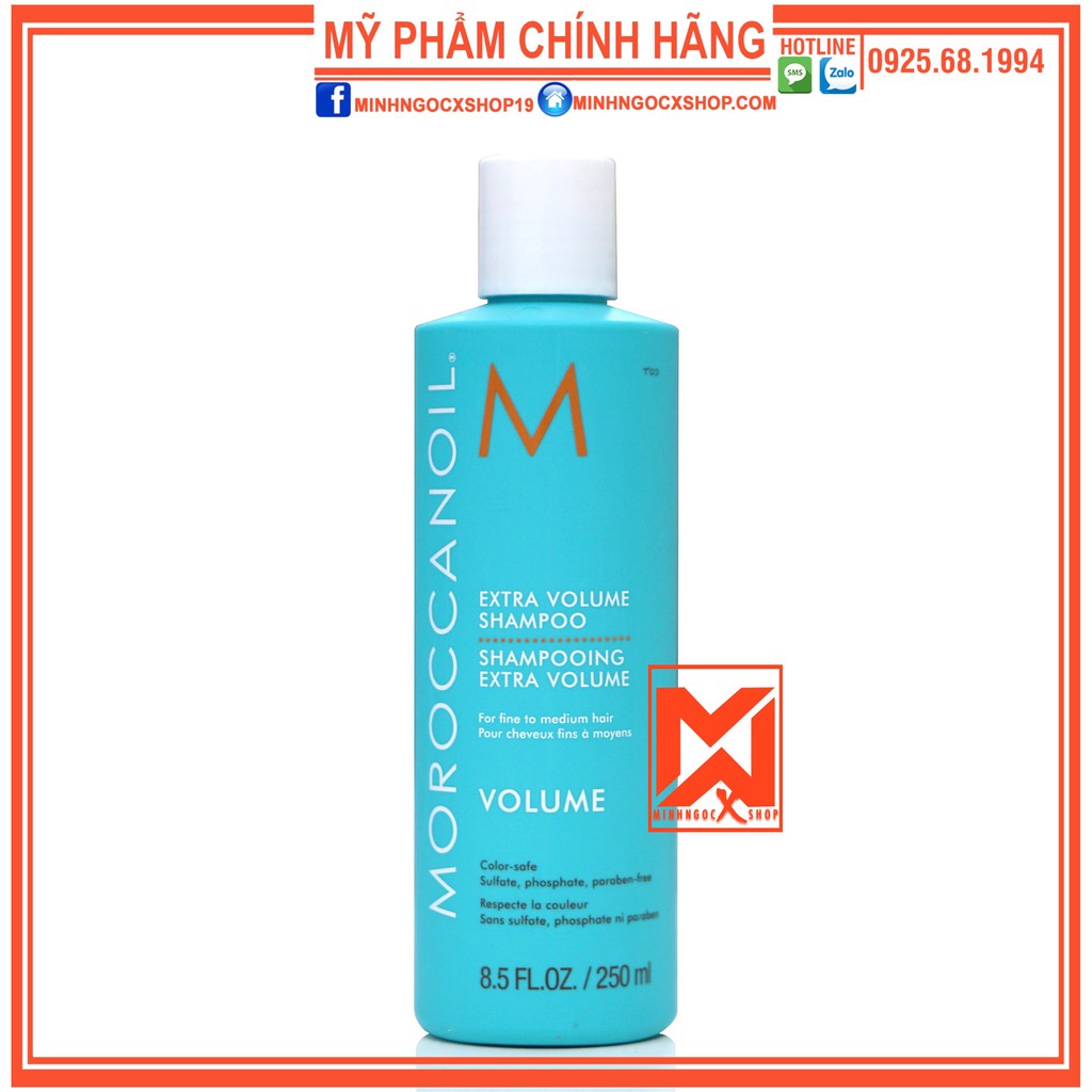 MOROCCANOIL DẦU GỘI TĂNG PHỒNG MOROCCANOIL VOLUME 250ML CHÍNH HÃNG