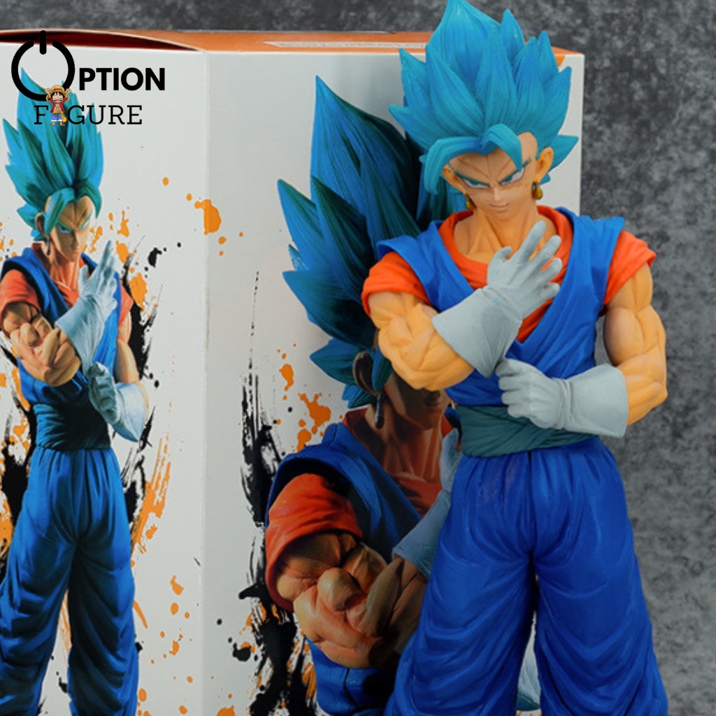 Mô Hình Vegito 33cm Dragon Ball 3 màu tóc xanh/vàng/đen dạng đứng, Figure Dragon Ball Goku với Vegeta hợp thể Vegito đẹp