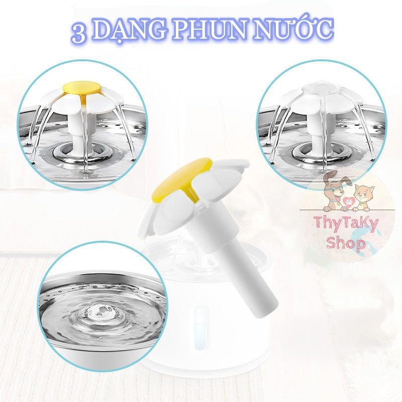 Đầu phun cây hoa 3 dạng phun nước dùng cho máy lọc nước tự động chó mèo