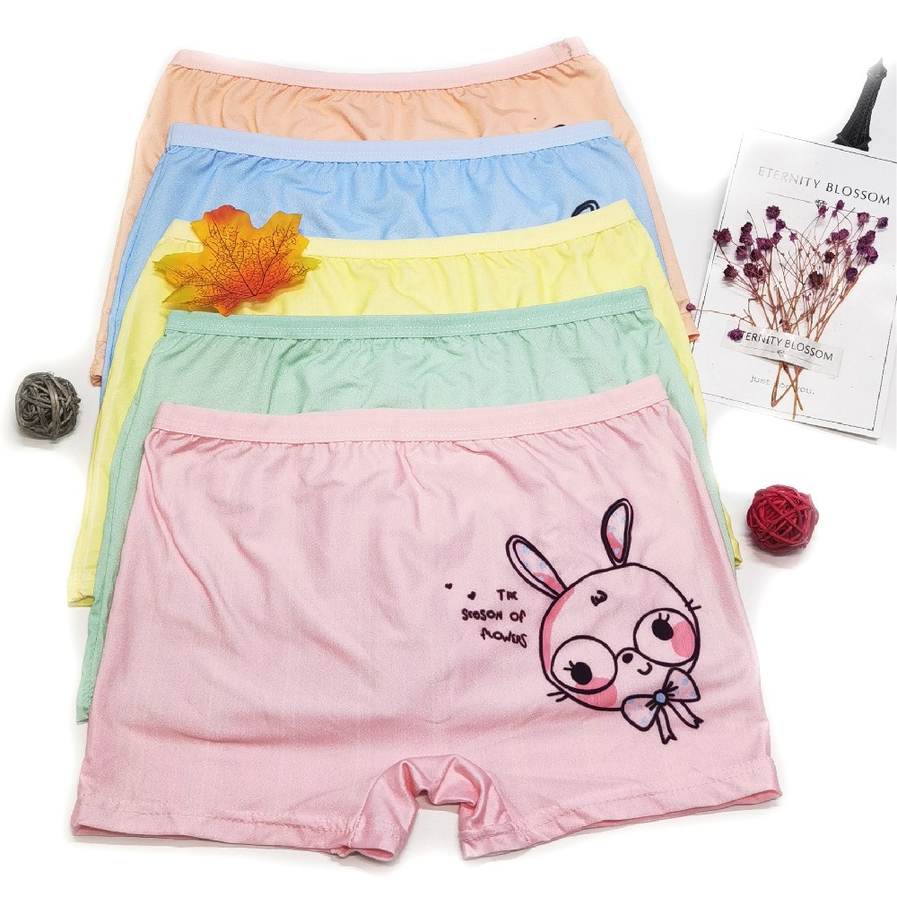 【 3 Cái Mua Sắm Mini】【 3-14 Năm】 Cá Tuyết☑️ Cô Gái Quần Lót Trẻ Em Quần Lót Lụa Z030# Quần Short In Họa Tiết Hoạt Hình Đáng Yêu Cho Bé