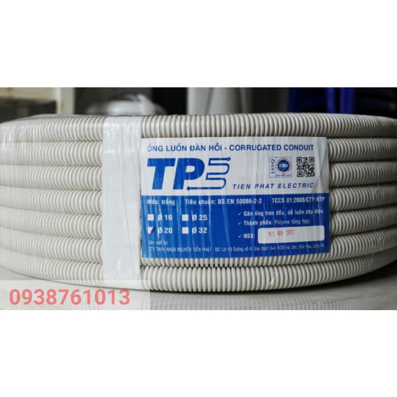 Ruột Gà - Ống Luồn Đàn Hồi Phi 16 - 20 TPE / Tiến Phát