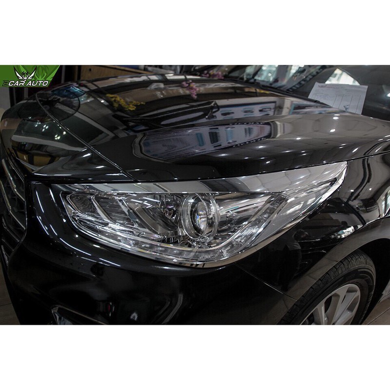 Viền Đèn Pha Hậu Mạ Crom Cho Xe  Hyundai Accent 2018 2019 2020