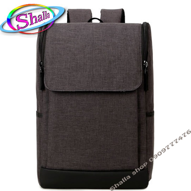{MẪU MỚI} balo thời trang nam nữ nắp kéo Shalla đen,xám