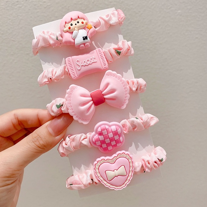 Bộ 10 Băng Đô Hoạt Hình Dễ Thương Cho Bé Gái